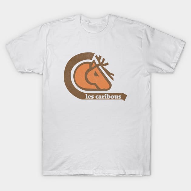 Defunct Quebec Caribous (Les Caribous) 1975 T-Shirt by LocalZonly